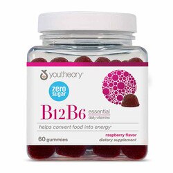 B12B6 Zero Sugar Gummies Raspberry 60 Gummies 1